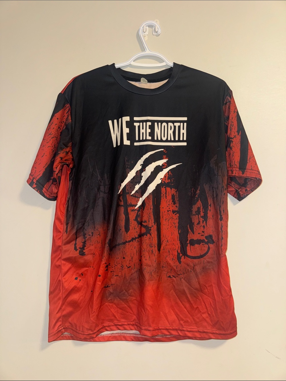 Source Unknown Black and Red "We The North" Graphic Short Sleeve Tee